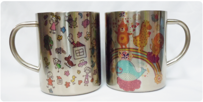 ステンレスマグカップ　印刷見本